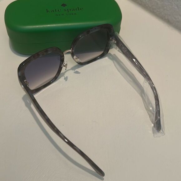 Kate Spade Kimber Sunglasses Blue Havana Tortoise Shell Print Big Oversized NWT - Picture 10 of 14